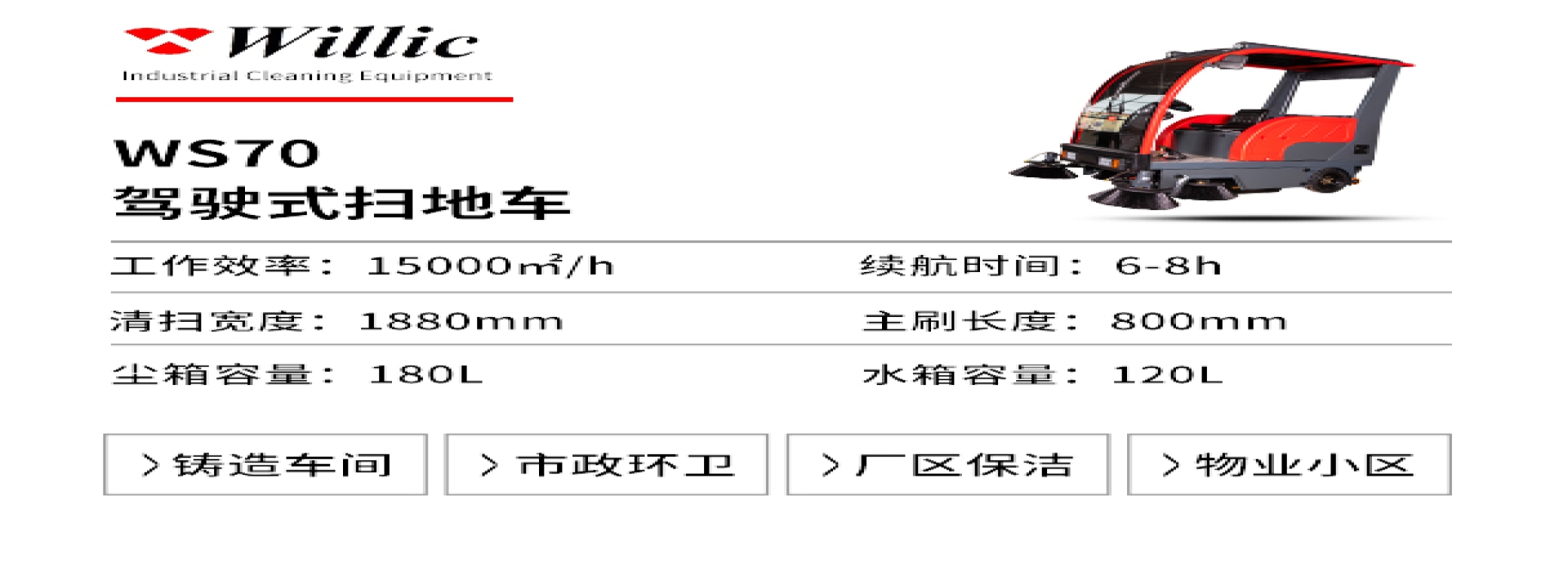 駕駛式掃地機WS70